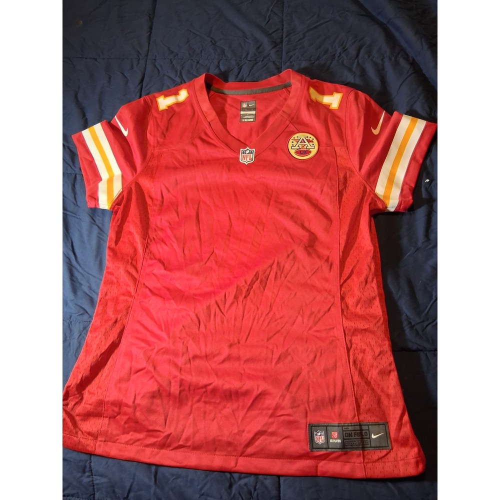 Kansas City Chiefs Jersey #1 Womens Large Blank Front White Nike On Field NWOT